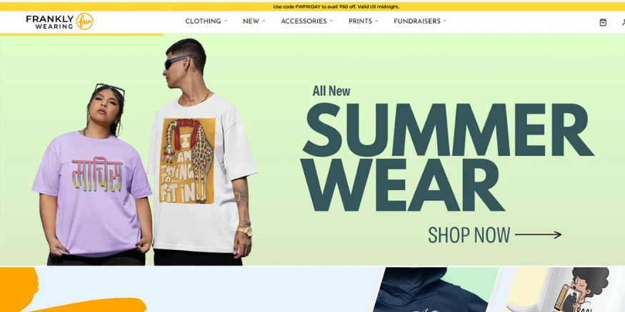 Frankly Wearing Brand Thriving with Qikink - Qikink