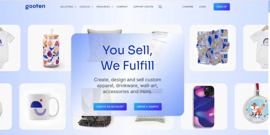 Gooten Platform for selling Print on Demand Watches - Qikink
