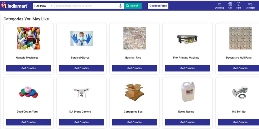 IndiaMart Platform for selling Print on Demand Furniture - Qikink