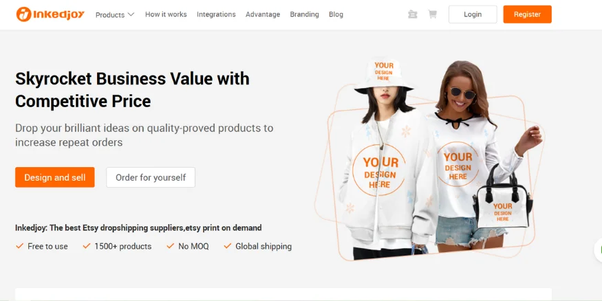 Inkedjoy Platform for selling Print on Demand Watches - Qikink