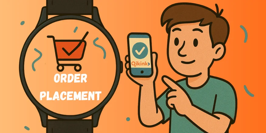 Order Placement for selling Print on Demand Watches - Qikink