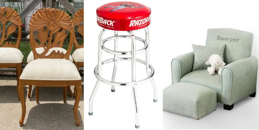 Customized Chairs and stools sold using Print on Demand - Qikink