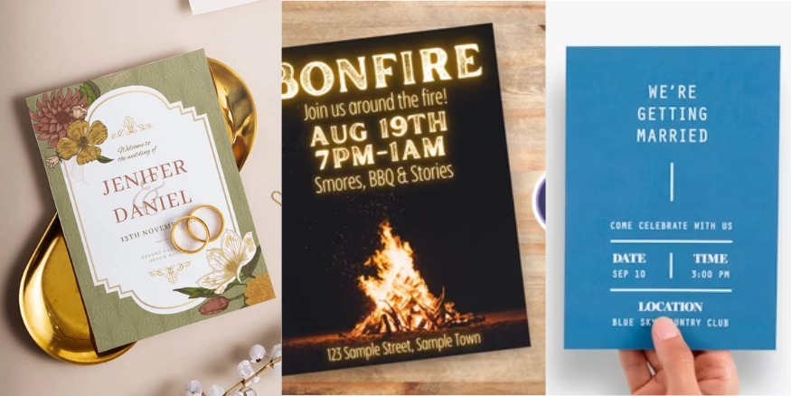 Print on Demand Invitations - Qikink