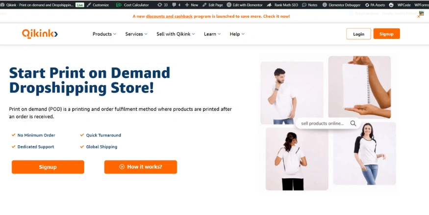 Qikink platform supplying Custom Print on Demand Paper Product - Qikink