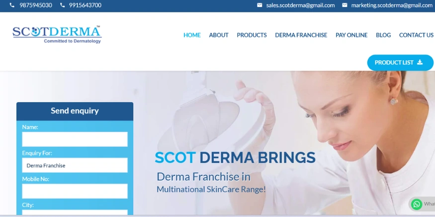 Scot Derma manufacturing Private Label Cosmetic - Qikink