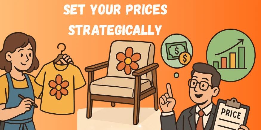Set your prices strategically to sell Custom Furniture with Qikink