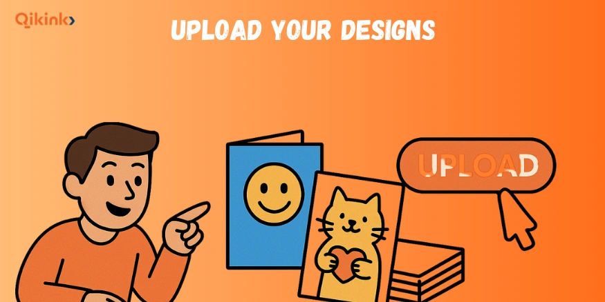 Upload Your Designs to Sell Custom Printed Paper Products Online - Qikink