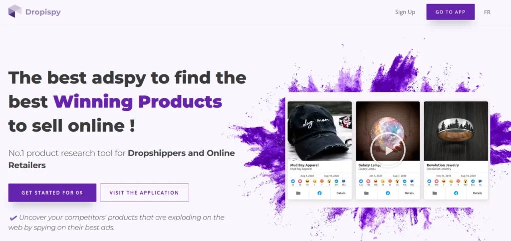 Dropispy Product research shopify app - Qikink