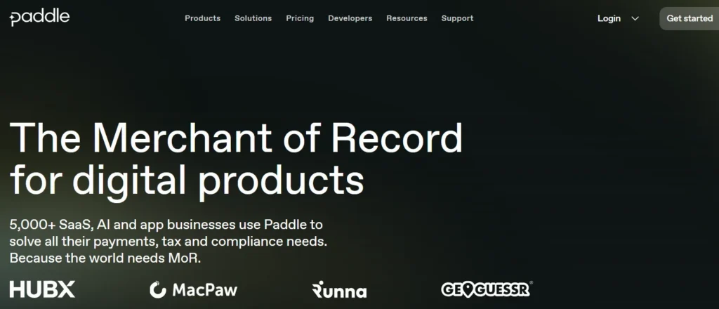 Licensed software - Paddle