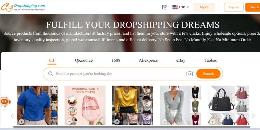 CJdropshipping Product sourcing shopify app for dropshipping - Qikink