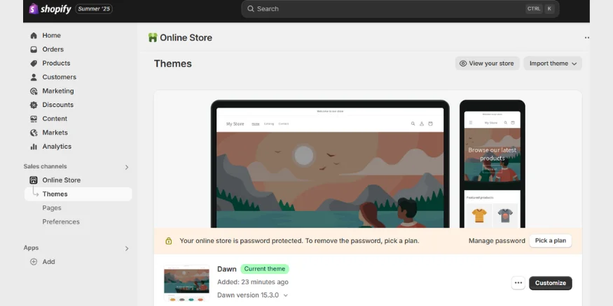 Shopify theme dropshipping Guide