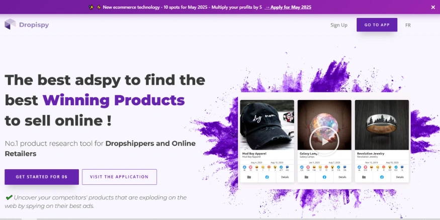 Dropispy Product research shopify app - Qikink