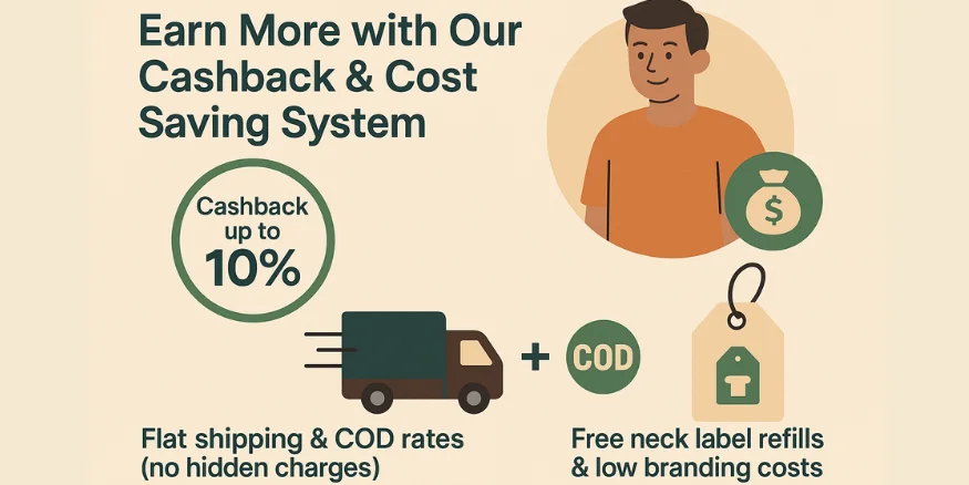 Earn More with Qikink's Cashback & Cost Saving System