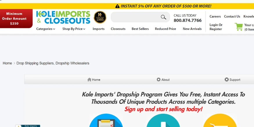 Kole Imports & Closeouts Dropshipping - Qikink