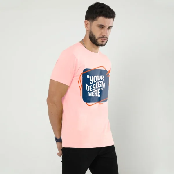 Light baby pink Spandex T-Shirt qikink