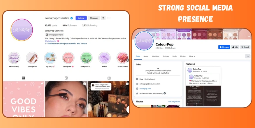 colourpop social media platforms-qikink