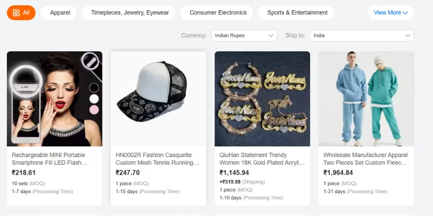 Find the best products from Alibaba