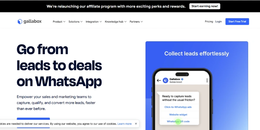 gallabox WhatsApp Automation Tool - Qikink