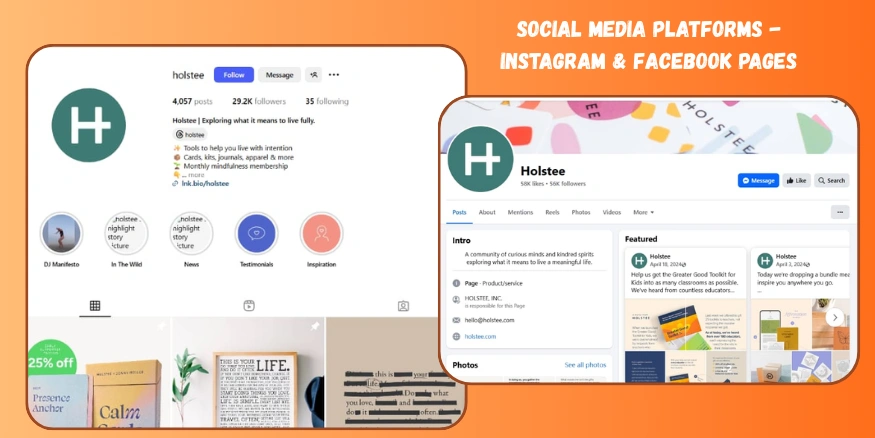 holstee social media platforms-qikink
