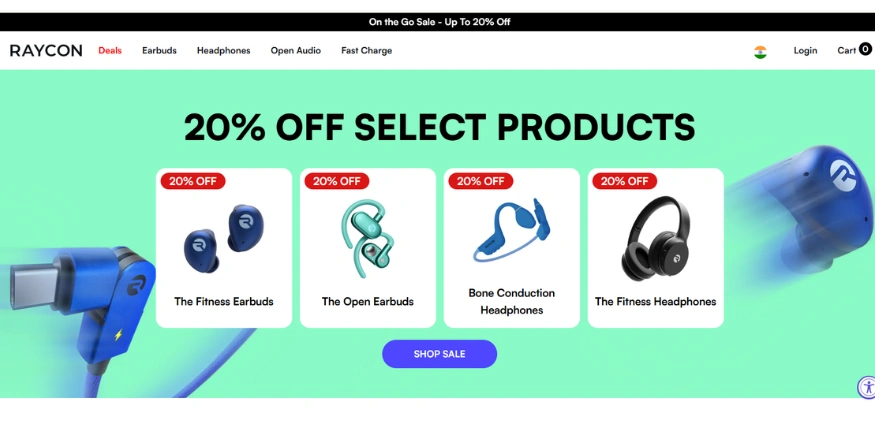 raycon shopify dropshipping store-qikink
