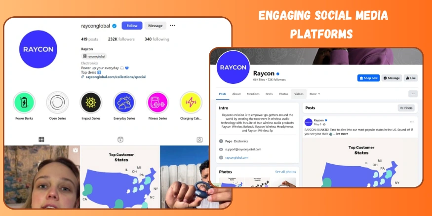raycon social media platforms-qikink