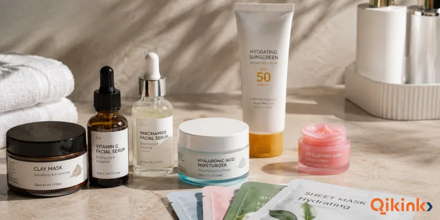 Skincare beauty products dropshipping Qikink