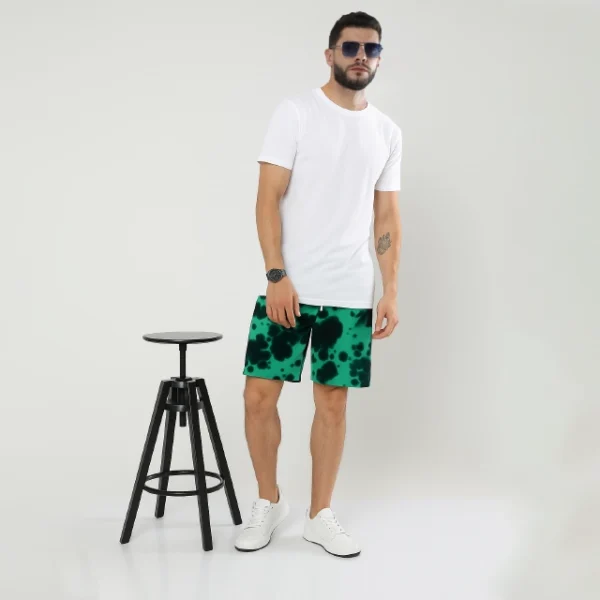 tie dye shorts qikink print on demand