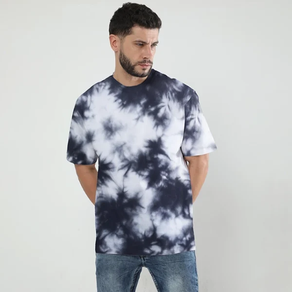 white black tie dye t shirt qikink