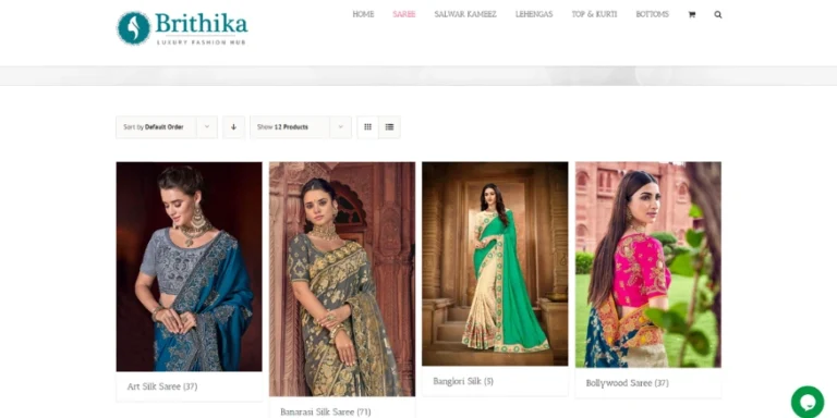 Brithika Fashion Saree Dropshipping Supplier - Qikink