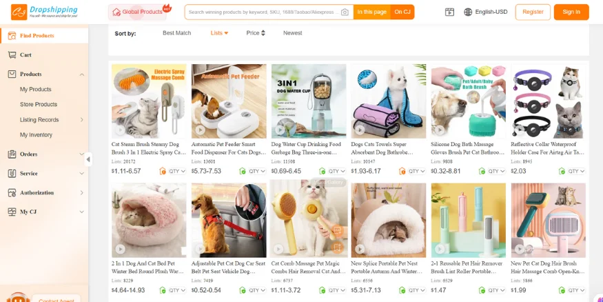 CJDropshipping dropshipping supplier