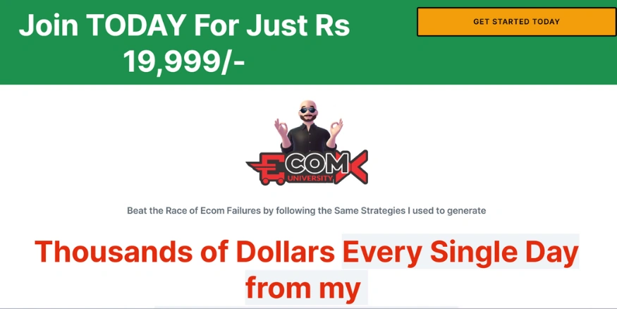 EcomX University by Moonis Ali - Qikink