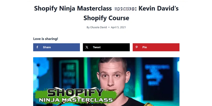 Kevin David Shopify Dropshipping Ninja Masterclass - Qikink