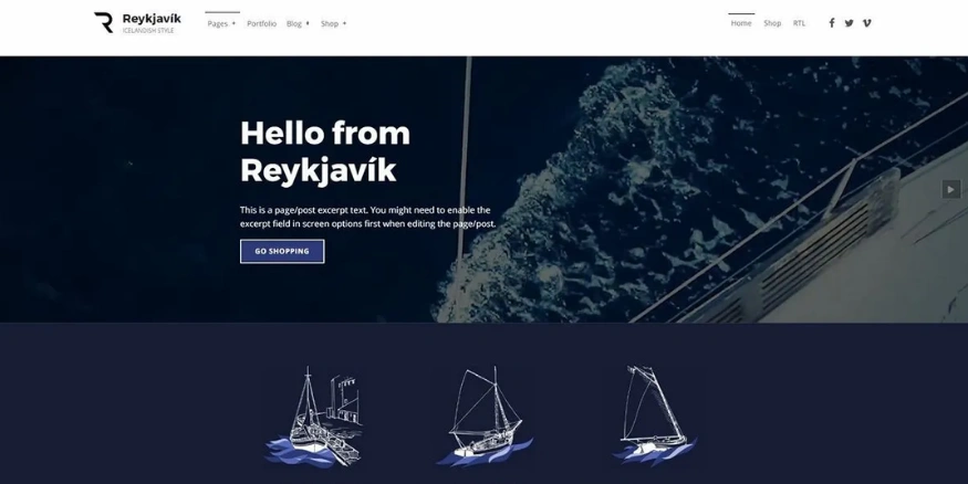 Reykjavik Dropshipping Theme for WordPress - Qikink
