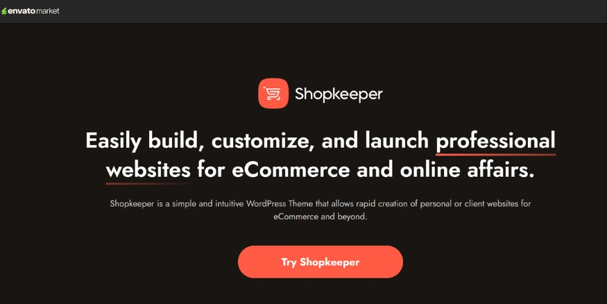 Shopkeeper Dropshipping Theme for WordPress - Qikink