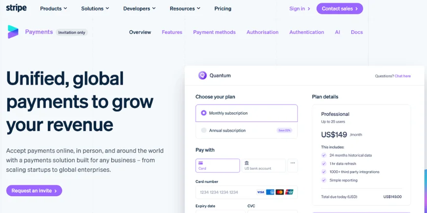 Best Payment Gateways - Stripe Payment Gateway