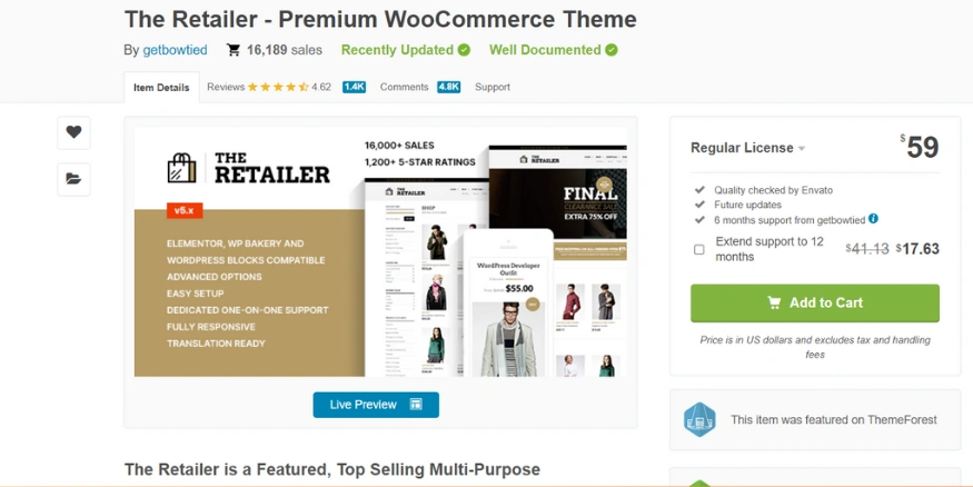 The Retailer Dropshipping Theme for WordPress - Qikink