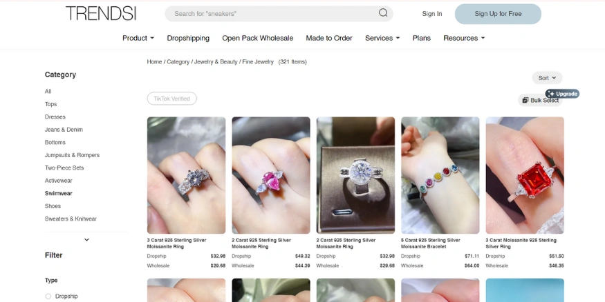 Trendsi jewelry dropshipping supplier - Qikink