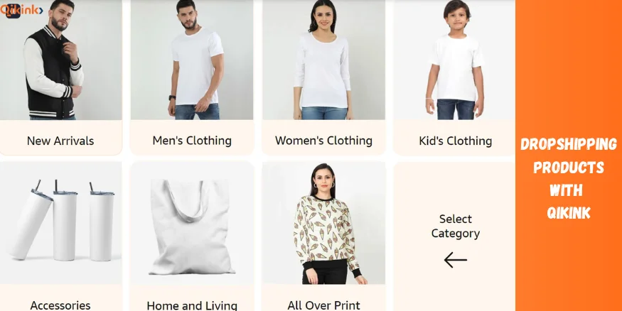 dropshipping products with qikink