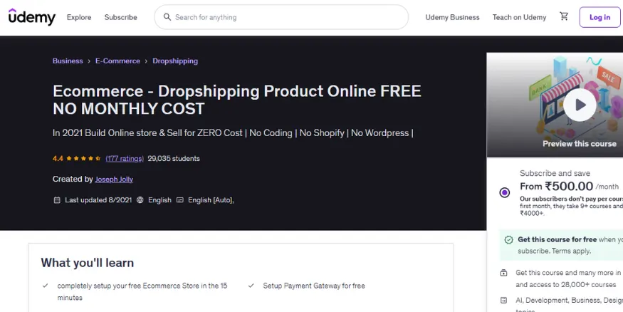 Joseph jolly dropshipping paid course Qikink