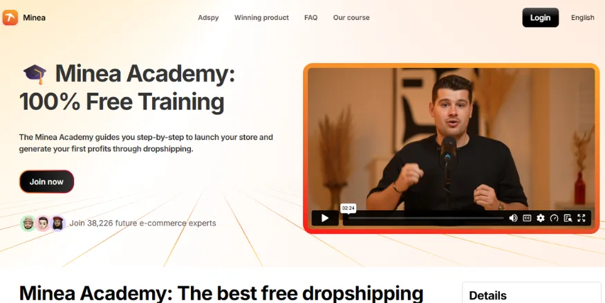 Minea dropshipping course free Qikink