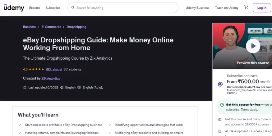 Nahar Geva Dropshipping course Qikink