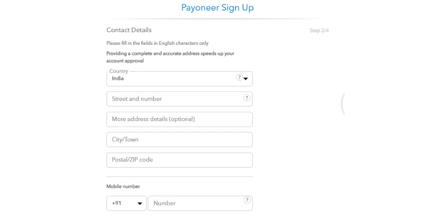 payoneer account to receive etsy payments qikink