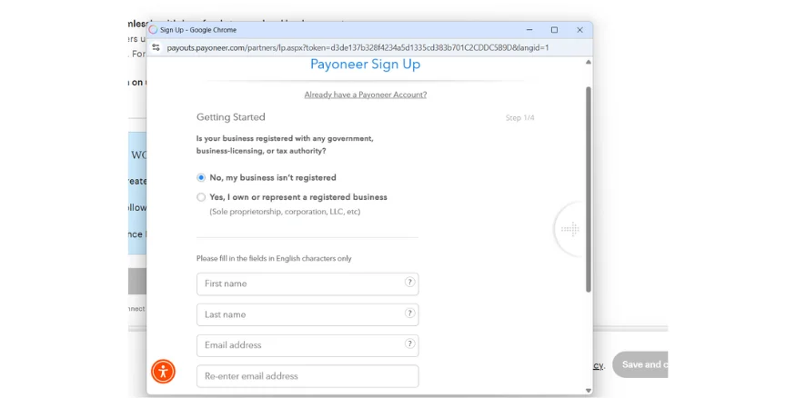 payoneer sign up in india qikink