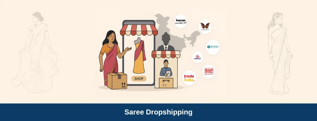 saree dropshipping india qikink