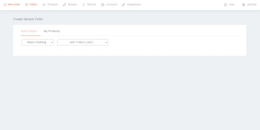 Create new order page-qikink Create new order page-qikink