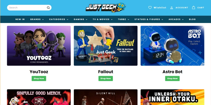 Just Geek gaming store-qikink Just Geek gaming store-qikink