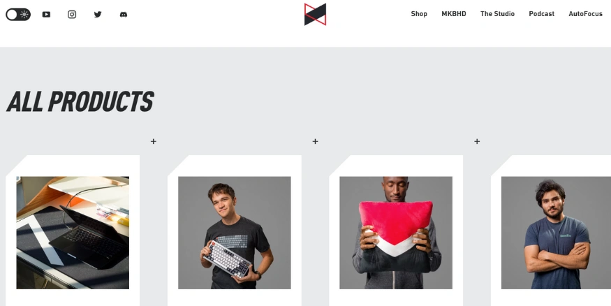 MKBHD website - Qikink