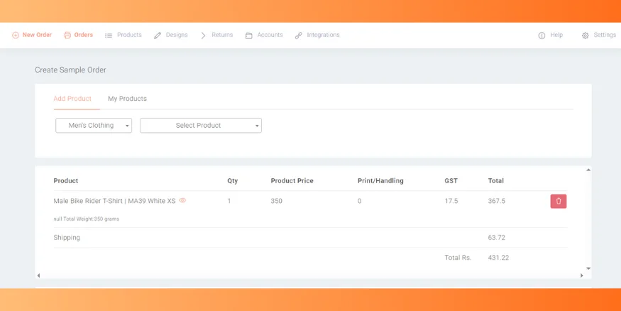 Product overview page-qikink Product overview page-qikink