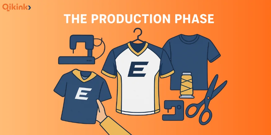 Production Phase in custom esports jersey- qikink Production Phase in custom esports jersey- qikink