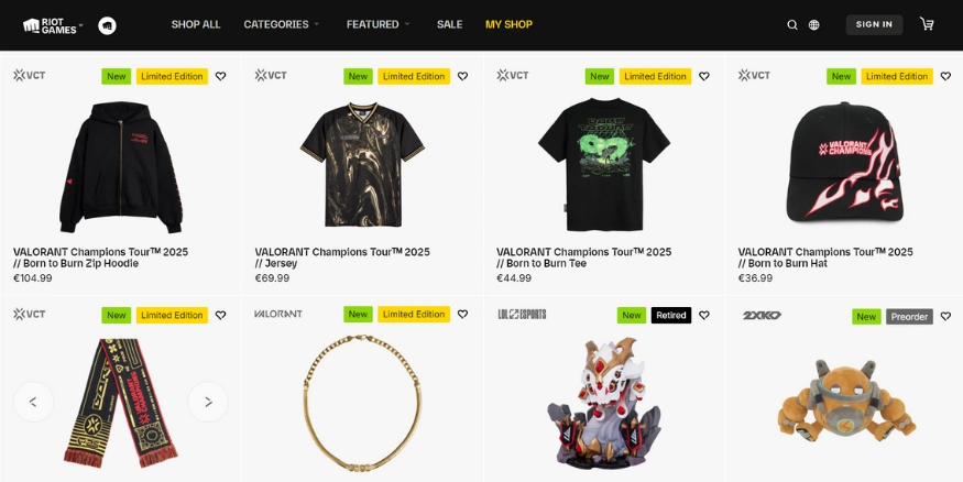 Riot Games store-qikink Riot Games store-qikink